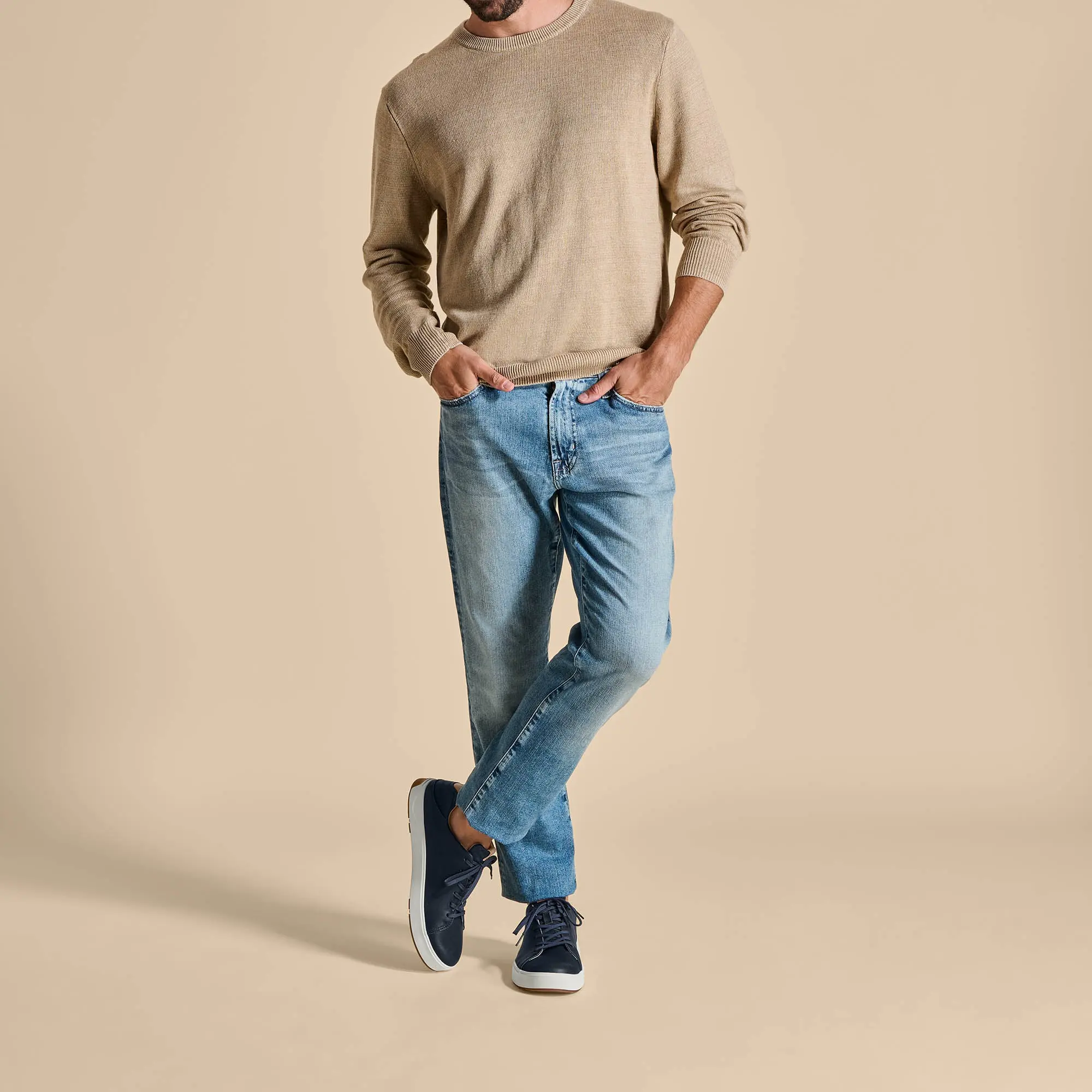 Lae'ahi L 'Ili Men's Leather Sneakers - Trench Blue - Image 5