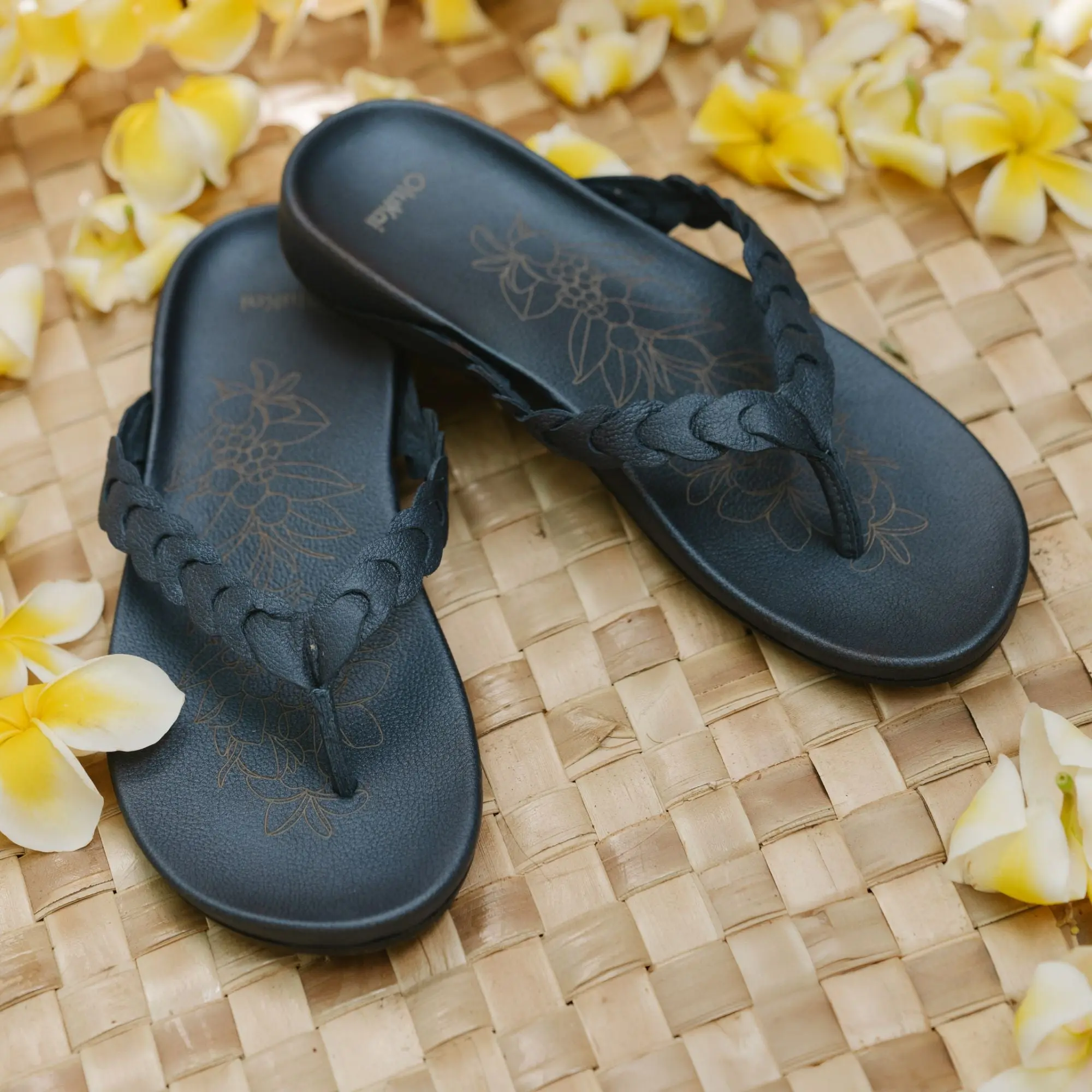 Lei Women's Leather Beach Sandals - Mood Indigo - Image 6
