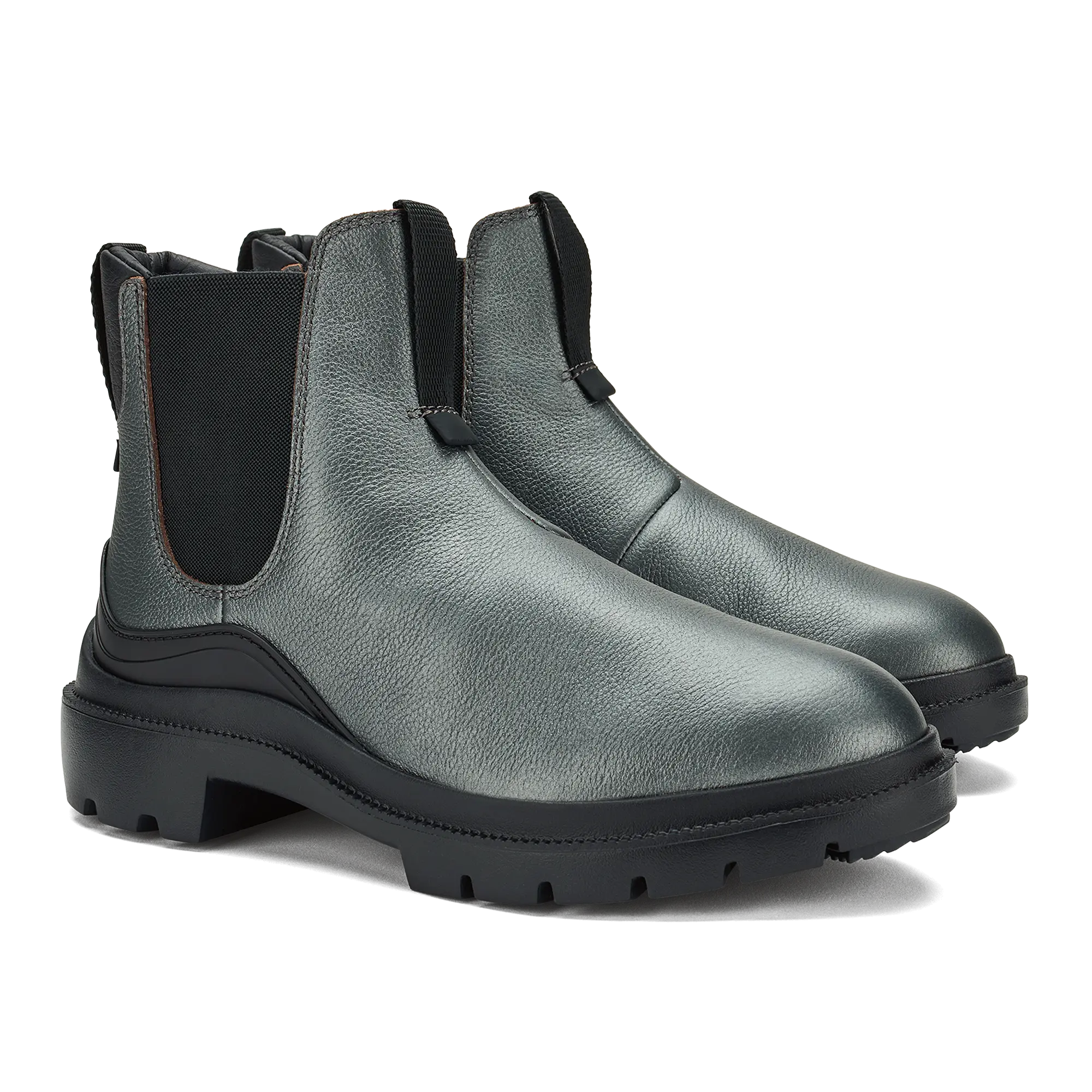 Hehi Women's Waterproof Leather Booties - Lava Rock - Image 4